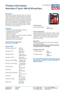 4 Stroke Fully Synthetic Offroad Race 10W-60 Oil