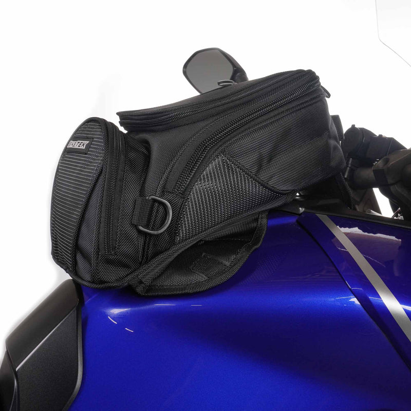 Midi Magnetic Tank Bag With Flip Out Phone Pouch Black