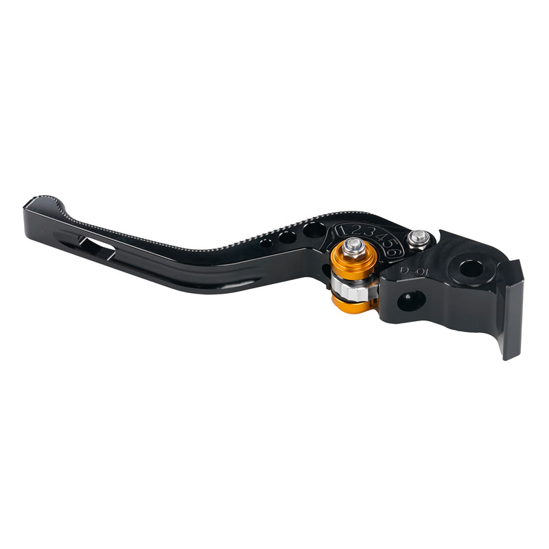 Adjustable CNC Brake Lever Short Black / Gold Adjuster -