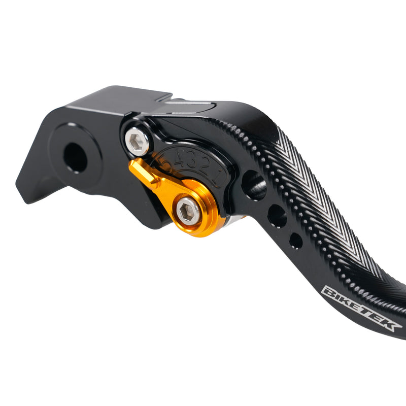 Adjustable CNC Brake Lever Short Black / Gold Adjuster -