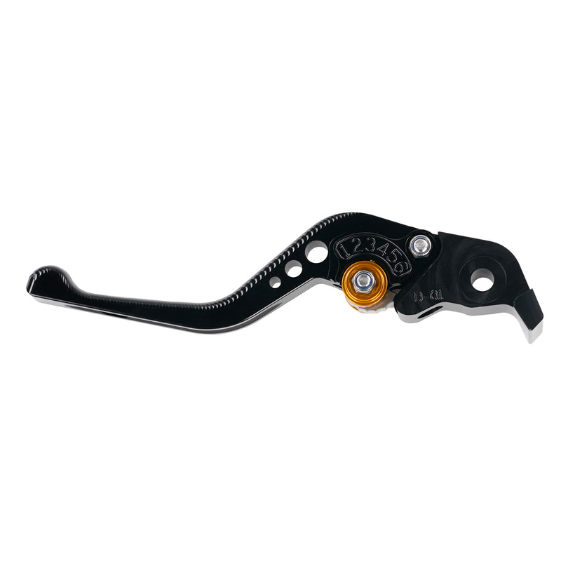 Adjustable CNC Brake Lever Short Black / Gold Adjuster -