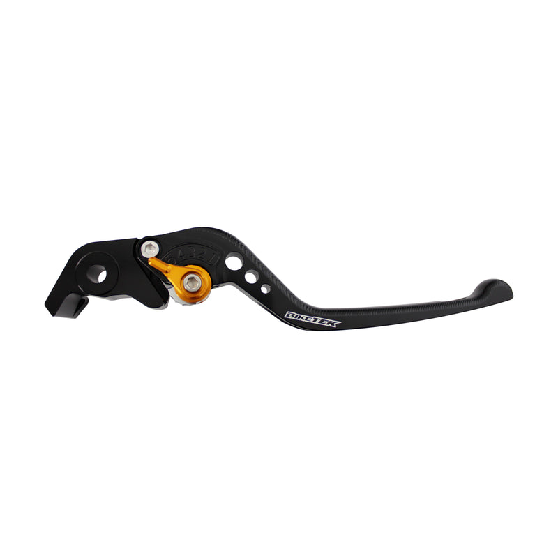 Adjustable CNC Brake Lever Long Black / Gold Adjuster -