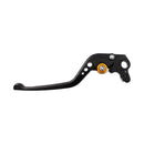Adjustable CNC Brake Lever Long Black / Gold Adjuster -