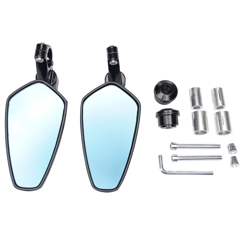 Universal Titan Bar End Mirrors Black Pair -