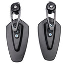 Universal Titan Bar End Mirrors Black Pair -