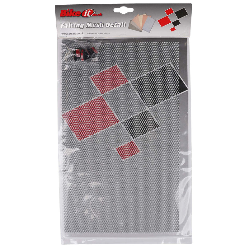 Aluminium Mesh Fairing Insert Silver