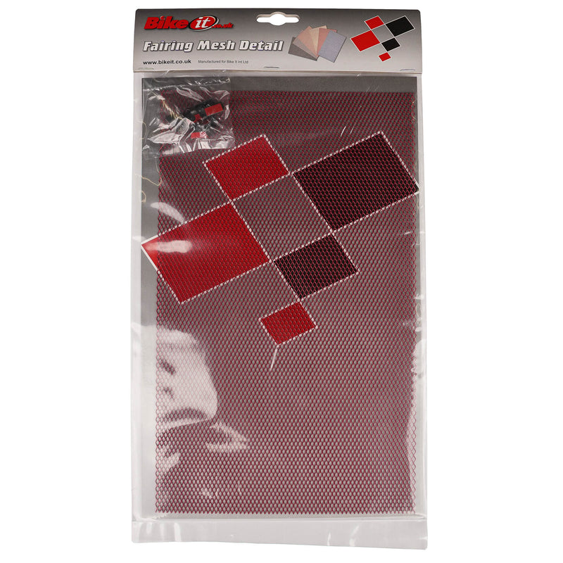 Aluminium Mesh Fairing Insert Red