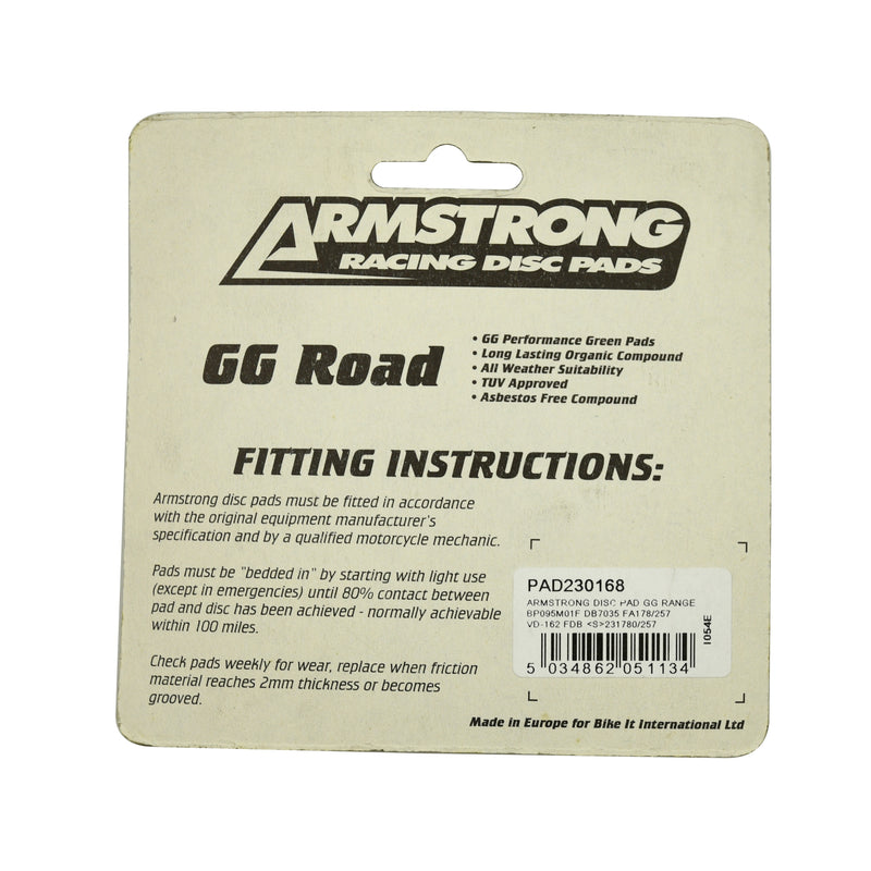 GG Range Road Brake Pads -