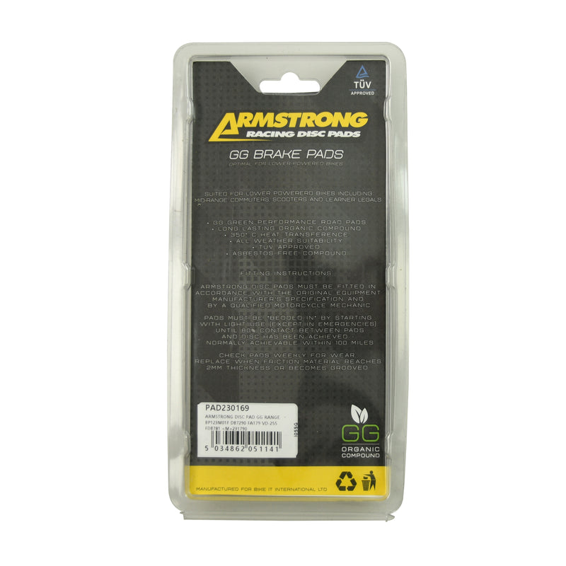 GG Range Road Front Brake Pads -