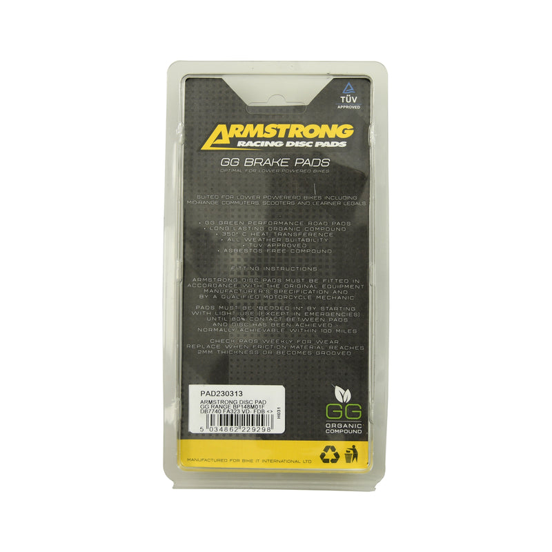 GG Range Road Front / Rear Brake Pads -