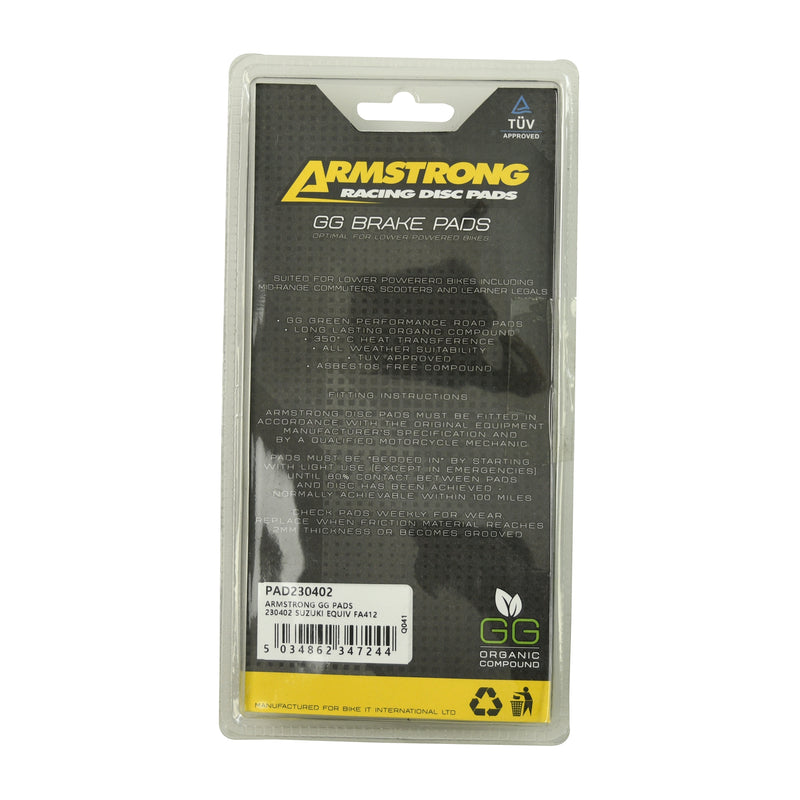 GG Range Road Rear Brake Pads -