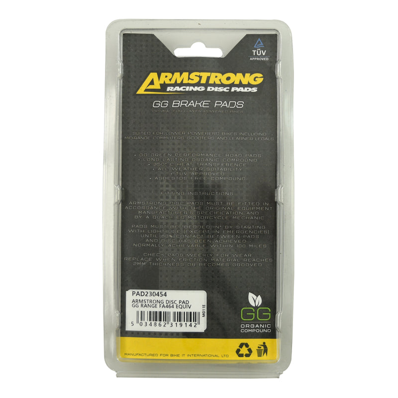 GG Range Road Front Brake Pads -