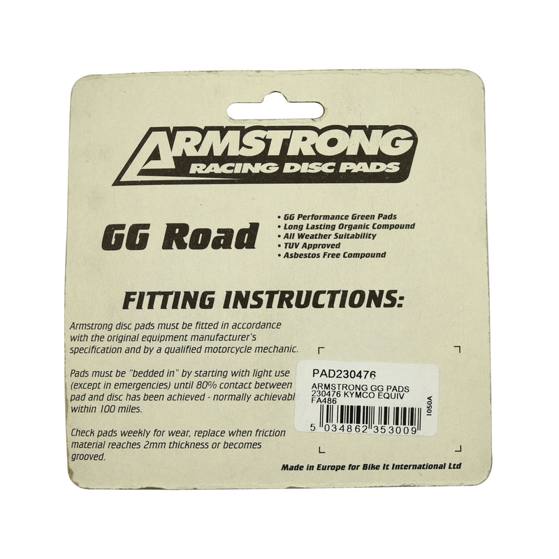 GG Range Road Brake Pads -