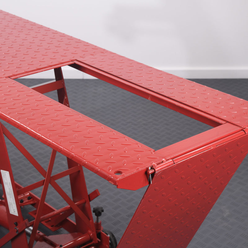 Motorcycle Hydraulic Table Lift Red