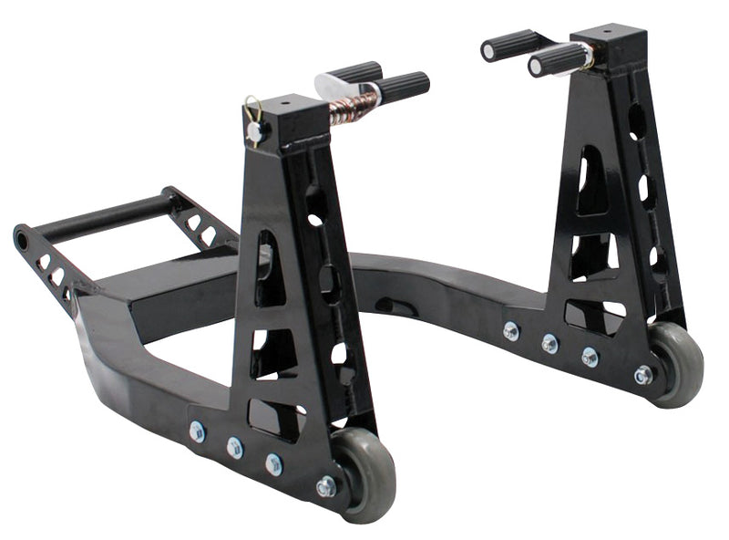 Aluminium Box Section Front Paddock Stand Black