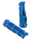 Bike It Aluminium Tapered Footrest Pegs Blue - Pair
