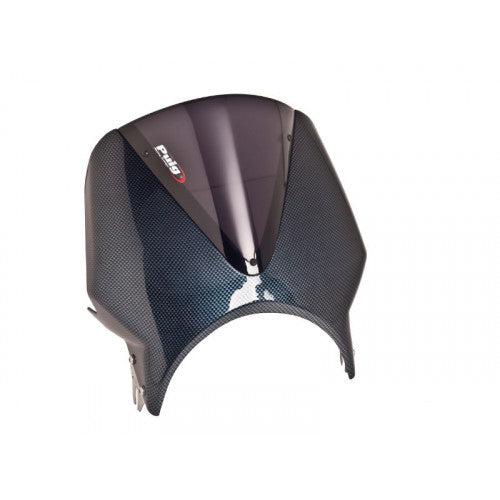 Carbon Look Fairing With Vision Screen Dark Smoke