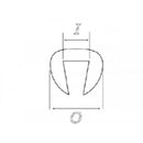Trim Protective Edging Light Smoke O x I: 6.2 x 2.6 / 200m
