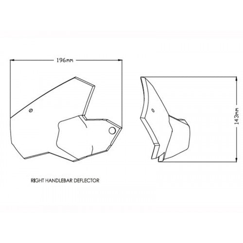 Handlebar Deflectors Light Smoke For BMW F750 GS (18-22)