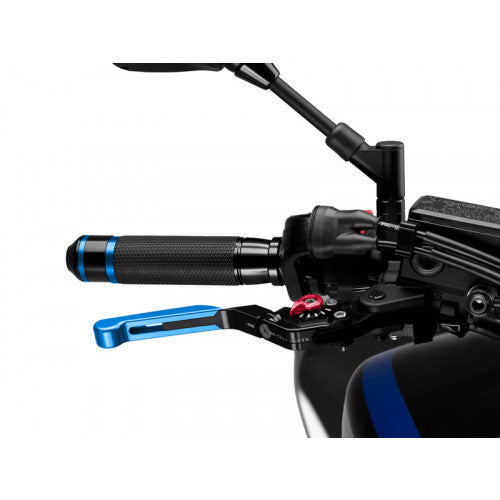 Extendable Folding V3 Brake Blue Extender With Red Selector For Harley Davidson (21-23)