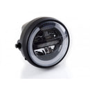 Round LED Headlight Black - 7 Inch