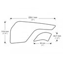 Side Tank Pad Protector Black For Triumph Tiger Explorer 1200 Alpine Edition (21)