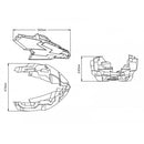 Engine Spoiler Carbon Look For Kawasaki Z650 (20-23)