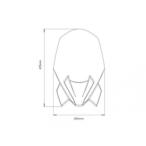 New Generation Touring Screen Dark Smoke 20362F For BMW F900 R (20-23)