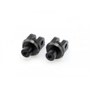 Adjustable Footpeg Adaptors Black