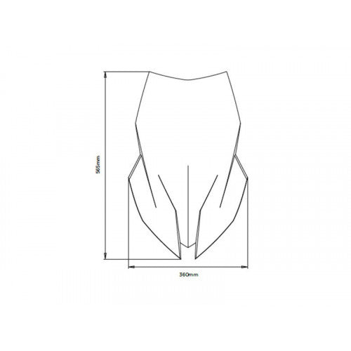 Touring Screen Light Smoke For BMW F900 XR (20-23)
