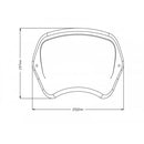 Retro Fly Screen Carbon Look For Harley Davidson (17-20)