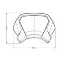 Aluminium Fly Screen Black For Harley Davidson (17-20)
