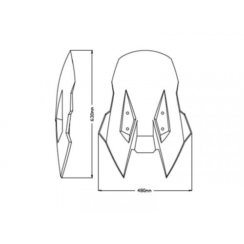 Touring Screen Light Smoke For Suzuki V-Strom 1050 (20-23)