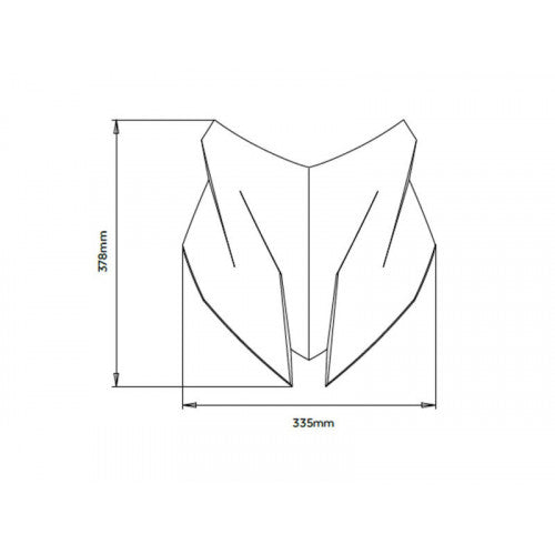 Sport Screen Black For BMW F900 XR (20-23)