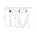 Touring Screen With Extender Light Smoke For Yamaha Tracer 7 (21-23)