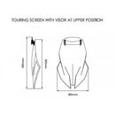 Touring Screen With Extender Light Smoke For BMW S1000 XR (20-23)