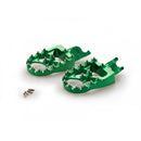 Off Road Footpegs Green For Kawasaki KX250F (06-19)