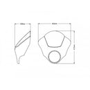 Dark Night Screen Light Smoke For Harley Davidson Softail Low Rider FXLR (18-20)
