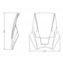 Adjustable Twin Screen Light Smoke For Keeway (15-23)