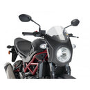Retro Carbon Look Semi Fairing And Screen Dark Smoke - 195mm For Suzuki SV 650 (16-23)