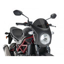 Retro Carbon Look Semi Fairing And Screen Dark Smoke - 195mm For Suzuki SV 650 (16-23)