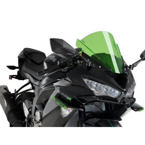 Sport Downforce Spoilers Green For Kawasaki ZX-6R (19-23)