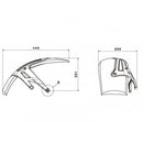 Hugger Matt Black For BMW R1200 R (18)