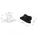 Rearview Right Hand Side Mirror Adaptor Black