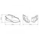 Engine Spoiler Carbon Look For Kawasaki Z400 (19-21)