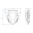 Electronic Screen Height Adjuster Black For Yamaha Tracer 900 (18-20)