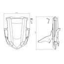 Electronic Screen Height Adjuster Black For Triumph Tiger 800 XC (18-20)