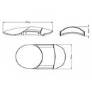 Aluminum Sheet Front Mudguard Black For Harley Davidson (09-12)