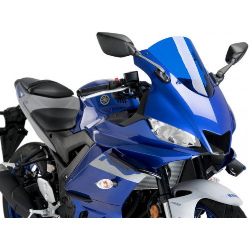 Sport Downforce Spoilers Blue For Yamaha YZF R3 (19-23)