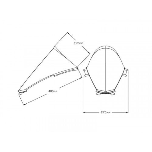 R-Racer Screen Black For Ducati Panigale 1100 V4 S (20-23)